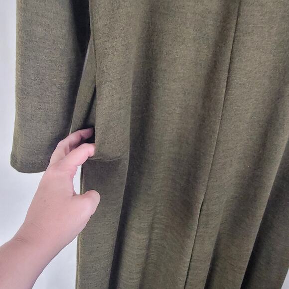 New Three Bird Nest green wide leg jumpsuit Size medium Hygge Comfycore Boho - Picture 7 of 10